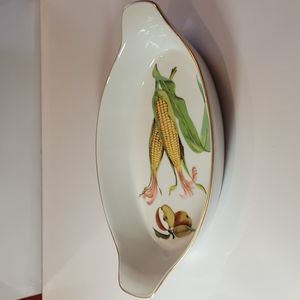 13.3/4"-Royal worcester evesham gold oval baker dish
